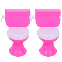 6 Pcs Mini Toilet Seats Toys For Kids Pretend Play Furniture