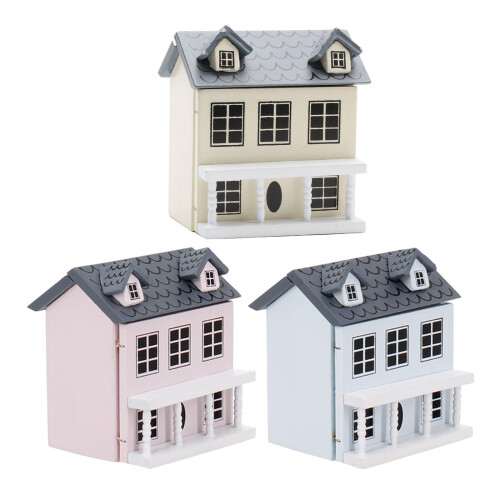 3Pcs Miniatura Vila Casa Bonecas Escala 1:12