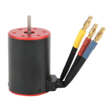 Motore ad alte prestazioni per veicoli RC, motore brushless con sensore di temperatura integrato, rotore a 4 poli, guscio in alluminio CNC ad alta