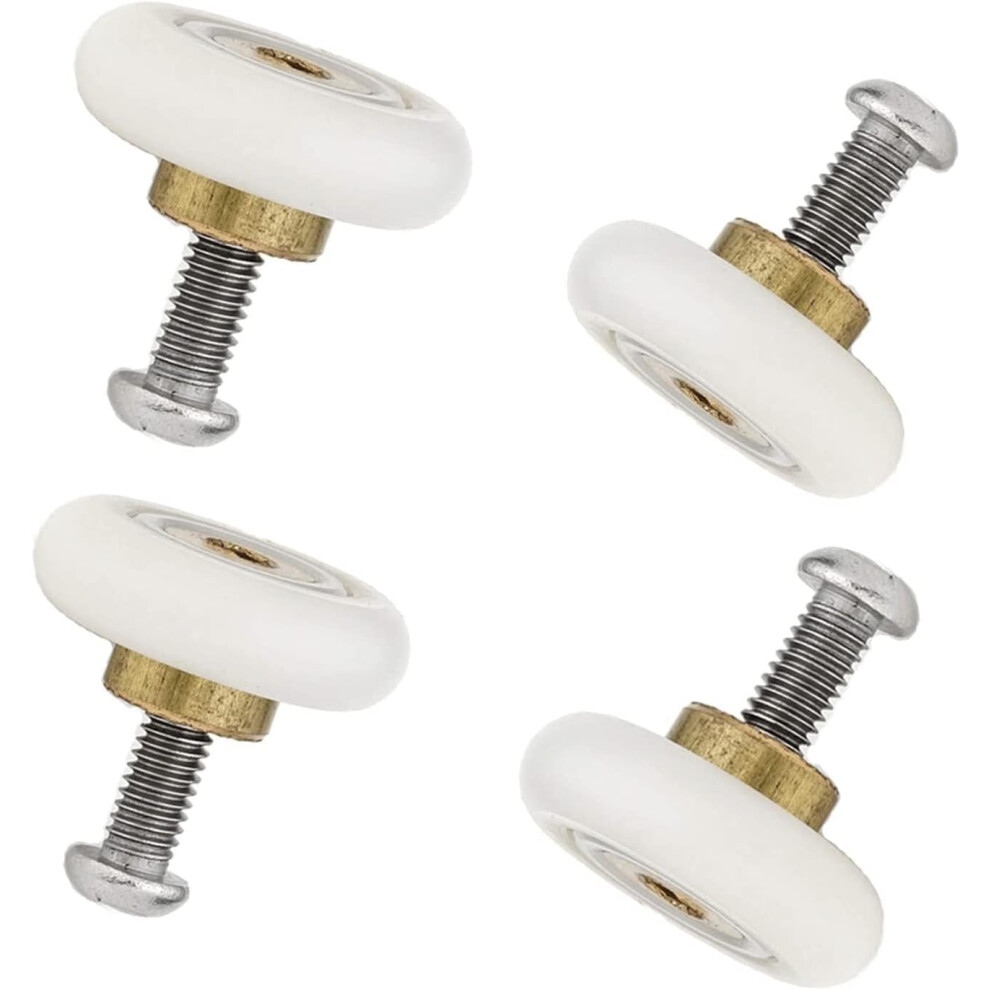 Shower Door Rollers Ultra-Quiet Hardware For Bathroom, Easy Installation Strong Load-Bearing Capacity, Heavy Duty Steel Sliding Door Pulleys Wheels Fo 9198585944626