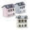 3Pcs Miniatura Vila Casa Bonecas Escala 1:12 11