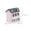 3Pcs Miniatura Vila Casa Bonecas Escala 1:12 2