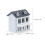 3Pcs Miniatura Vila Casa Bonecas Escala 1:12 3