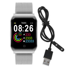 Fitness Tracker óra Android és iOS telefonokhoz Hívásfogadás Alexa Beépített érintőképernyős vérnyomásmérő Vízálló okosórák