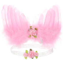 5 Sets Angel Fairy Wing Kids Costume Headband Photo Prop