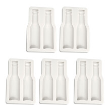5 stuks thuis bakken essentiële mallen dubbele bierfles vorm