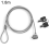 Keyed Cable Lock: Textured Metallic Appearance, High Security For Laptops In Public Places 1