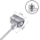 Keyed Cable Lock: Textured Metallic Appearance, High Security For Laptops In Public Places 3