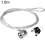 Keyed Cable Lock: Textured Metallic Appearance, High Security For Laptops In Public Places 2