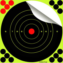 20.3 cm / 8 Inch Splatter Targets / Shots Burst Light Yellow / Shot Detection at Long Distance 50 Ref: 4291