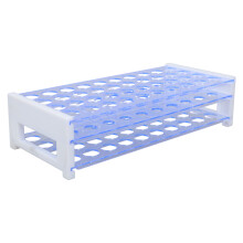 Functioneel 3-laags blauw reageerbuisrek Stevige blauwe plastic