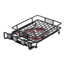 Corrosiebestendige RC-dakbagagedrager met LED-verlichting, duurzame aluminiumlegering dakdrager met ontvangervoeding voor Axial