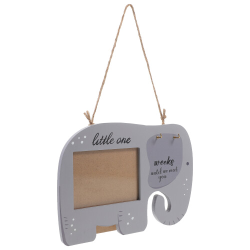 5Pcs Sonogram Photo Frame Set With Milestone Board And Elephant Design 1