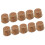 10Pcs Wooden Plug Vacuum Flask Stopper Lid Replacement 8
