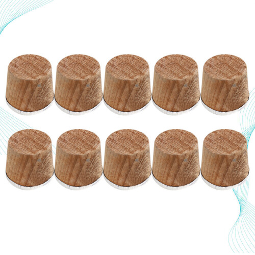 10Pcs Wooden Plug Vacuum Flask Stopper Lid Replacement 2