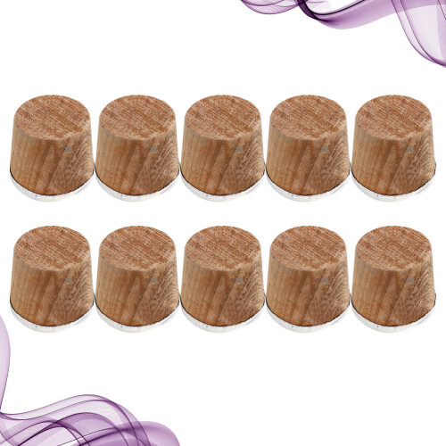 10Pcs Wooden Plug Vacuum Flask Stopper Lid Replacement 1