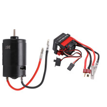 Combinazione motore ESC a spazzole per auto RC, motore a spazzole di alta qualità con bassa generazione di calore, coppia elevata, prestazioni ad