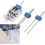 Twin Stretch Sewing Machine Needles  Double Needle Pins  1 Set 5