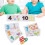 Kleinkind Kinder Mathe-Flash-Karten Holz Anzahl 10