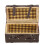 Mini 1:12 Koffer im klassischen Stil, Stoff, Holz, 3