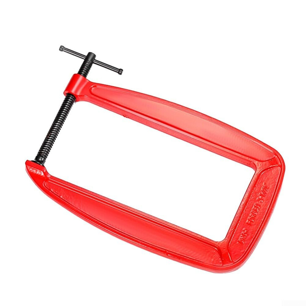 Heavy Duty G Type Clamp, 82110Mm Jaw Opening, 110305Mm Throat Depth, Cast Iron Woodworking Fixture Tool For Welding 9323874482866