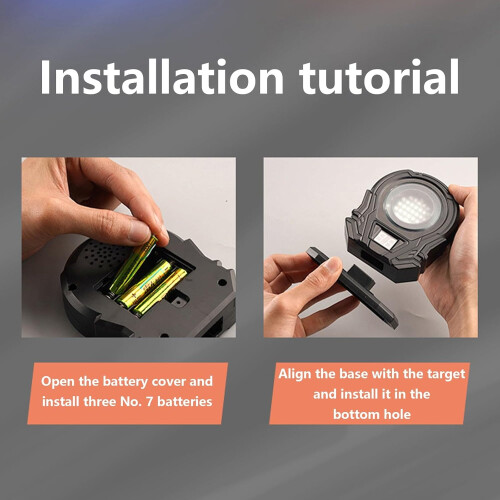 Infraredinduction training targets for precise scoring and skill improvement, suitable for indoor and outdoor use Ref: 6525 1