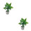 2 Unidades Miniatura Casa 1/12 Plantas Vasos Plástico 6