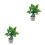 2 Unidades Miniatura Casa 1/12 Plantas Vasos Plástico 3