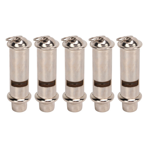 5Pcs Metall Notfall Überleben Pfeife Edelstahl 1