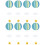 8Pcs Blue Foldable Hot Air Balloon Decorations for Kids Room Ceiling 6