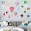 8Pcs Blue Foldable Hot Air Balloon Decorations for Kids Room Ceiling 11