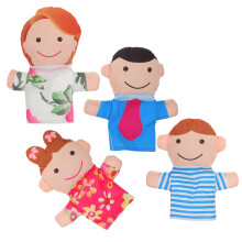 12 Unidades Marionetes De Família Para Contação De Histórias E