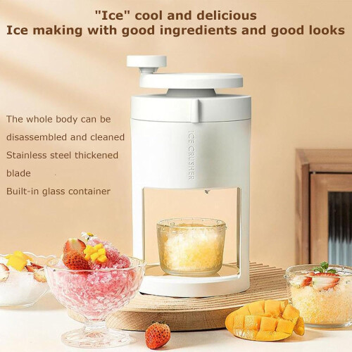 Manual Ice Shaver with Hand Crank  Smoothies Slushies Maker 1