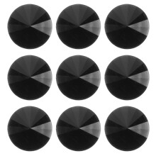 250Stk Schwarze Strassknöpfe Acryl Rund DIY Zubehör