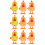 9 Pcs Chick Wind Up Toys Plush Clockwork Jumping Chicken Playthings 10