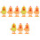 9 Pcs Chick Wind Up Toys Plush Clockwork Jumping Chicken Playthings 5