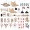 2 Sets Plastic Soldier Model Toys For Kids Scene Layout 1