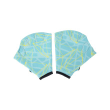 Pool swimming equipment water aerobics webbed gloves with adjustable mode pattern for swim training for adults swimming equipment gourd greenM