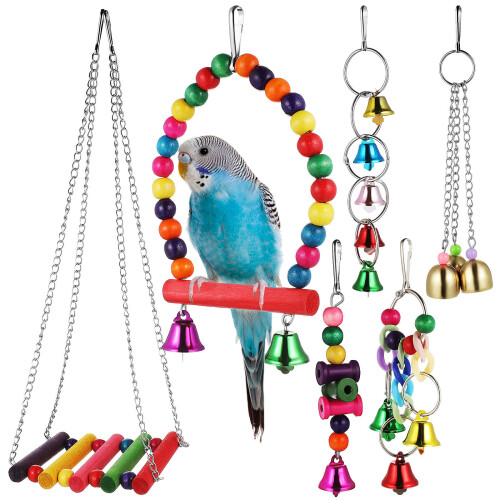 Para Pássaros Móbile Rede Brinquedo Poleiro 1