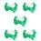 5Pcs Battery Operated Shamrock String Lights 10