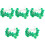 5Pcs Battery Operated Shamrock String Lights 5