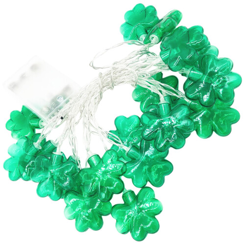 5Pcs Battery Operated Shamrock String Lights 1