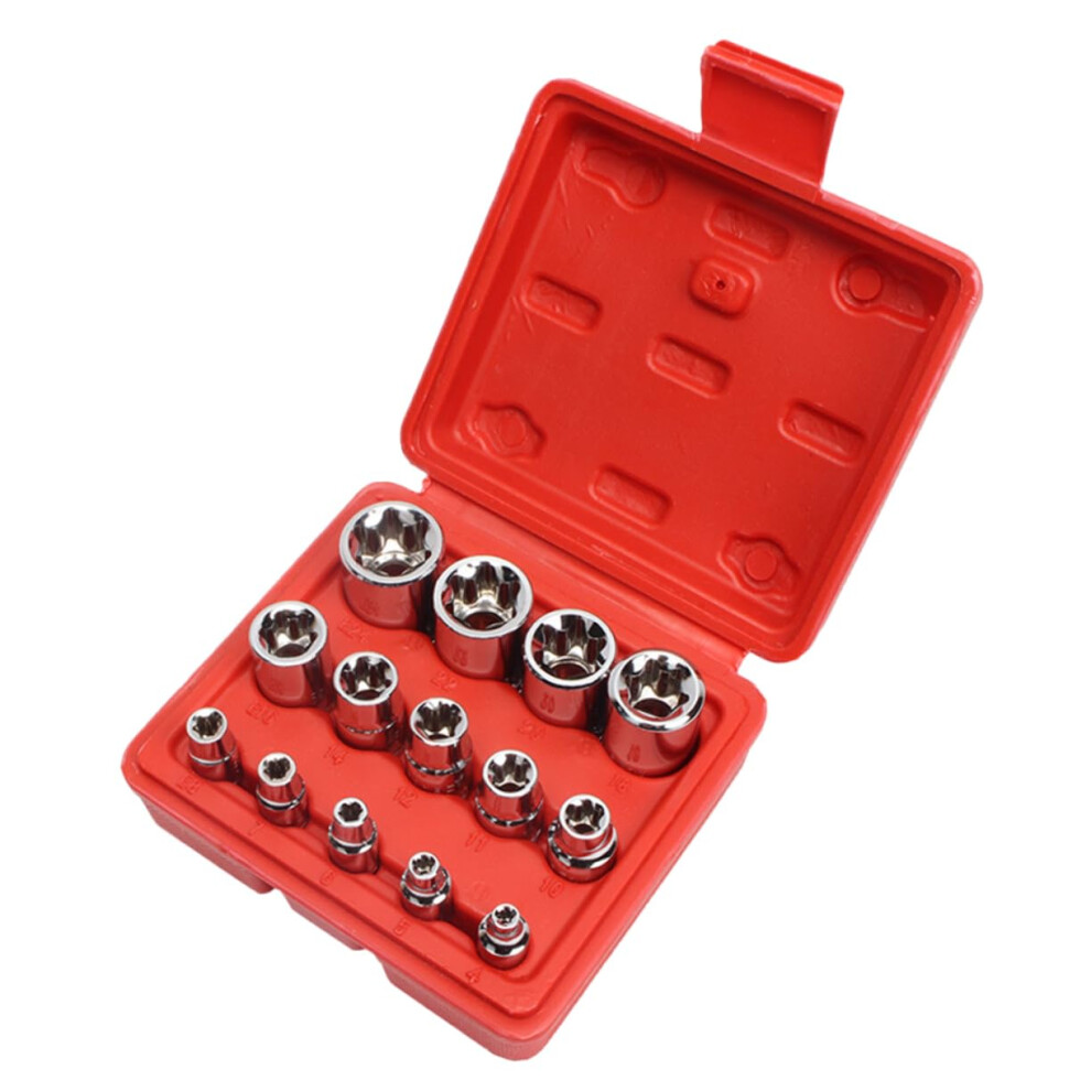 Hexagonal Esocket With Storage Box, Set With Robust Sockets For Workshop Parts For Mechanics And Enthusiasts 9001264243319