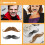 4Pcs Fake Beards False Mustache For Halloween Costume Assorted Colors 8