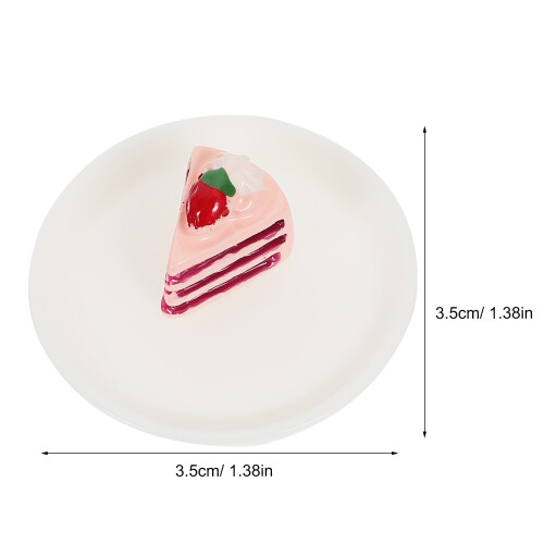 2 Conjuntos De Mini Falsa Pratos Decoração Casa 2