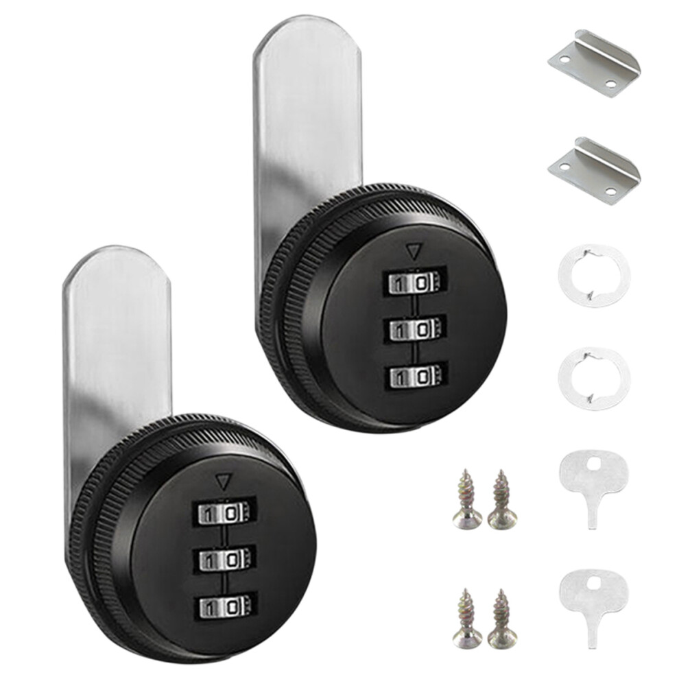 Password Coded Lock For Drawer Security, Sturdy Zinc Alloy Easy Install Combination Cam Lock With Resettable Code, Perfect For Letterboxes Chests Of D 9554910075760
