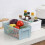 desk storage basket, snack hollow, rectangular, storage basket, various items, storage frame, plastic storage basket white S Ref: 7889 5