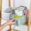 desk storage basket, snack hollow, rectangular, storage basket, various items, storage frame, plastic storage basket white S Ref: 7889 3