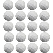 20pcs Air Golf Practice Balls Foam Ball Golf Training Indoor Outdoor Backyard Batting Mat White Ref: 6758
