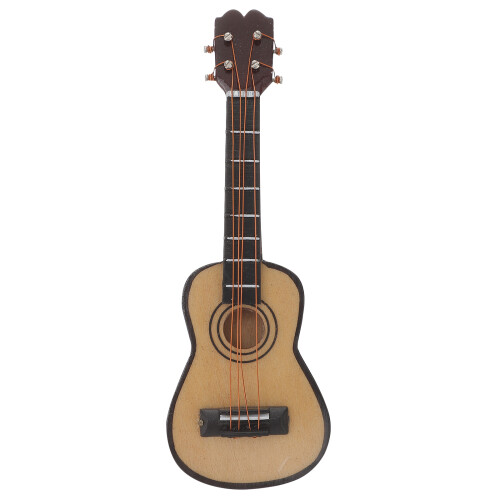 2Pcs Mini Adornos De Guitarra Mini Casa 1